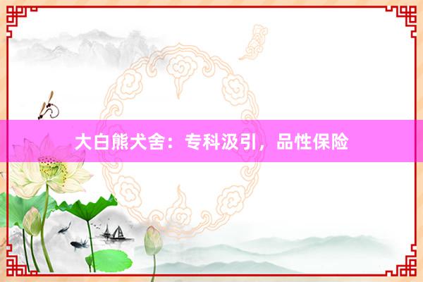 大白熊犬舍：专科汲引，品性保险